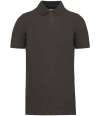 KB2025 K2025 Kariban Organic 180 Piqué Polo Shirt Dark Grey colour image
